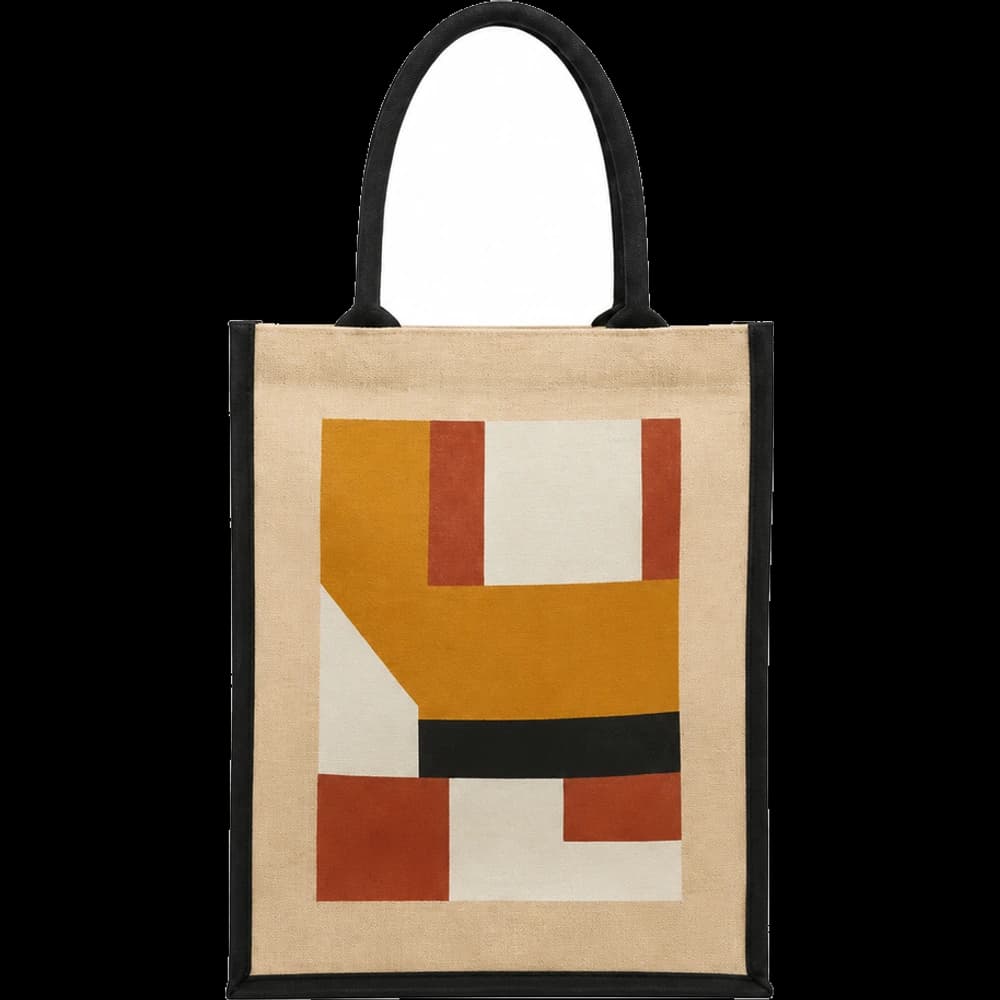 Geometric Canvas Tote