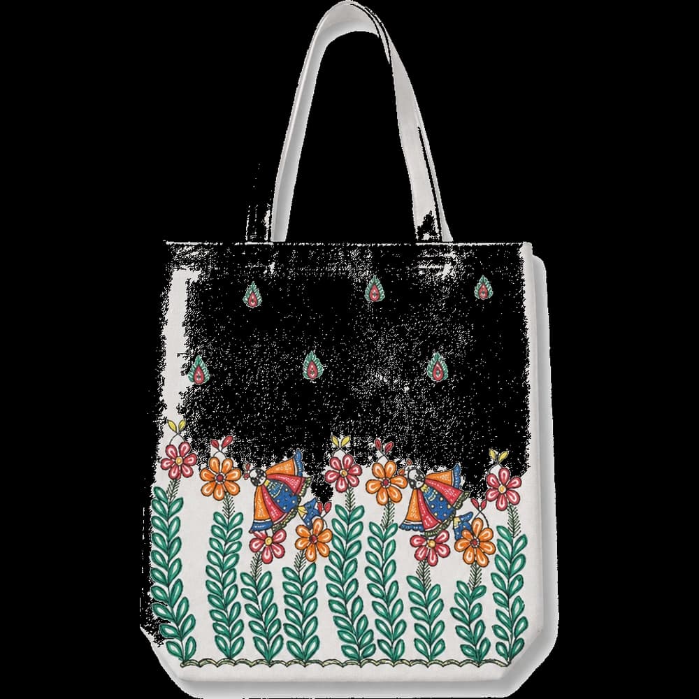 Nakshi Floral Tote Bag